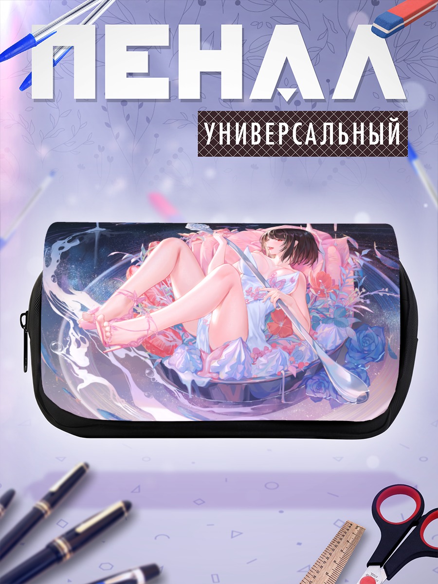 Пенал-косметичка Лили в цветах