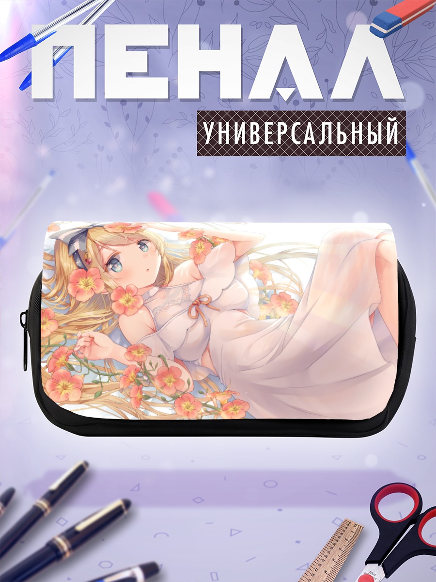 Пенал-косметичка Блондинка в цветах