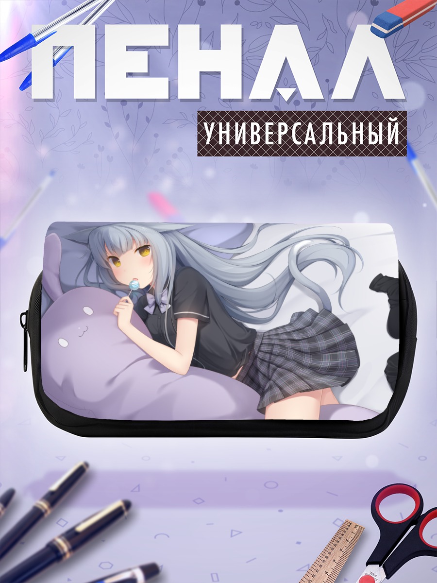 Пенал-косметичка Кошкодевочка с леденцом