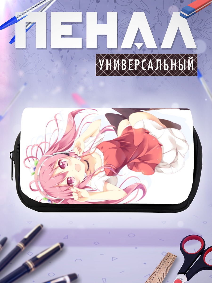 Пенал-косметичка Девушка в наушниках