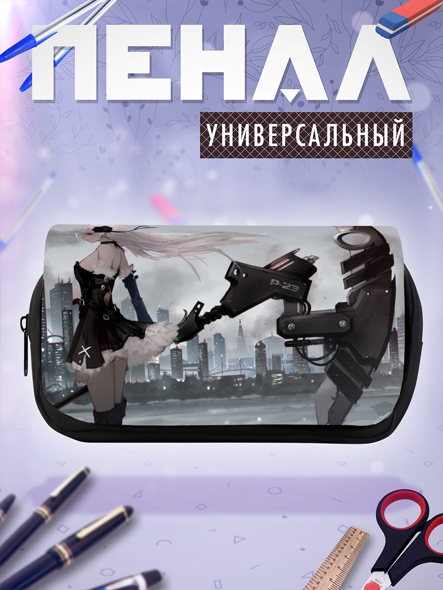 Пенал-косметичка Готическая девушка с косой