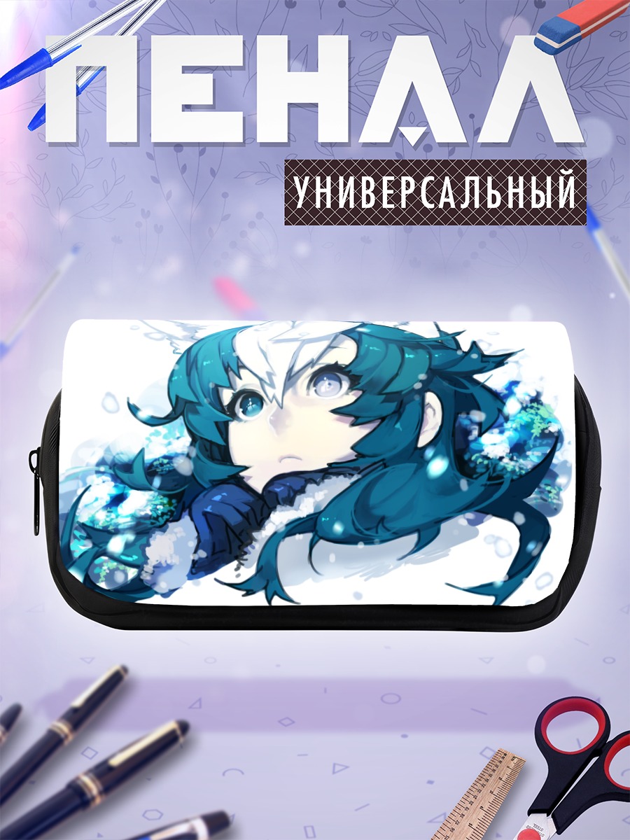 Пенал-косметичка Снежная девушка с ушками