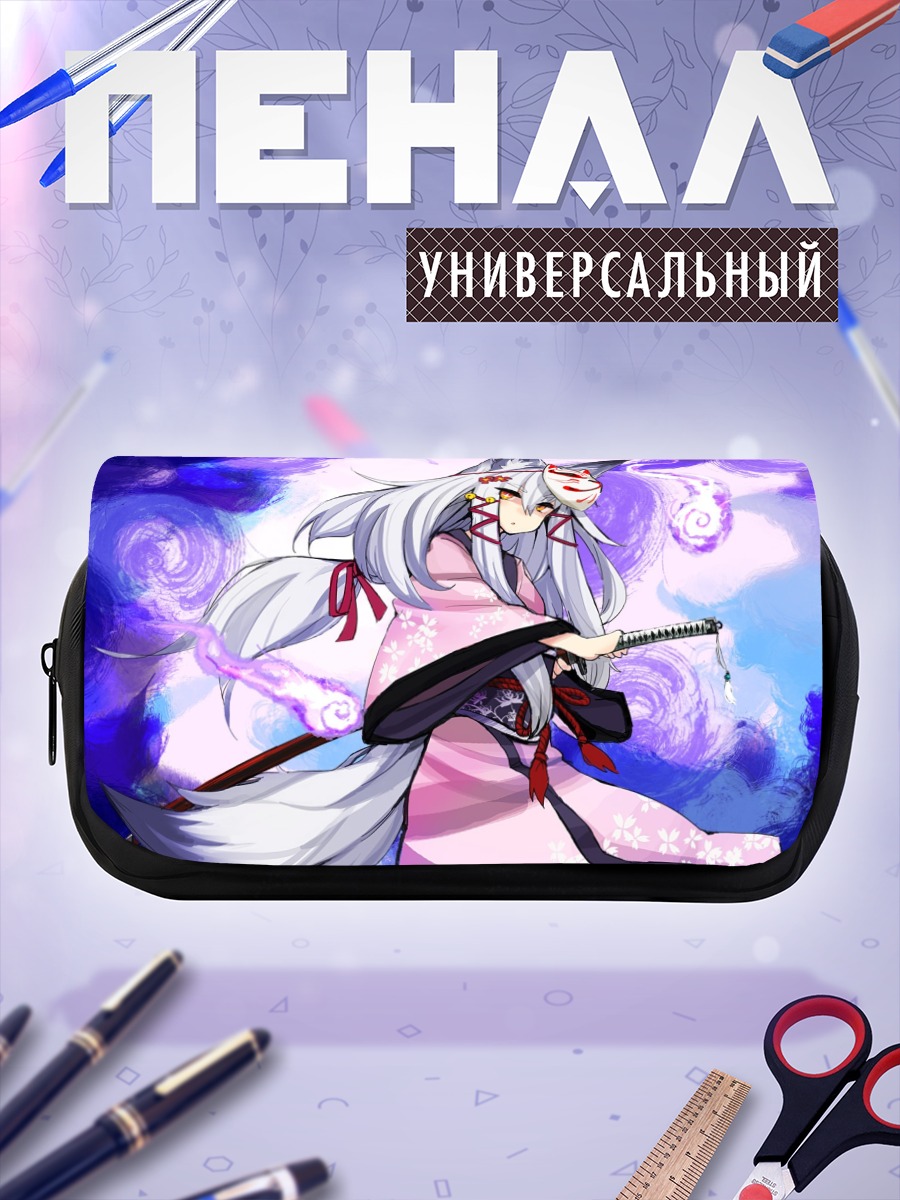 Пенал-косметичка Кицунэ в кимоно
