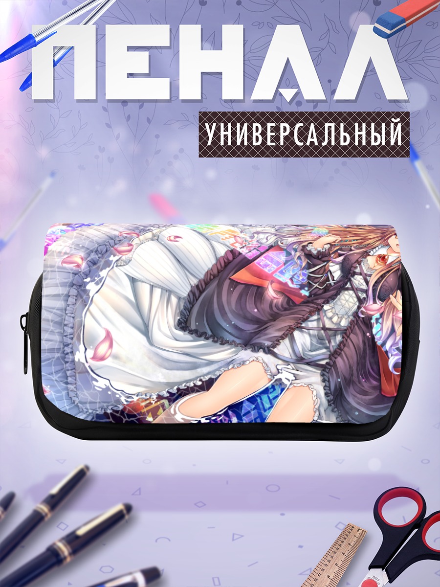 Пенал-косметичка Бякурен Хидзири в цветах