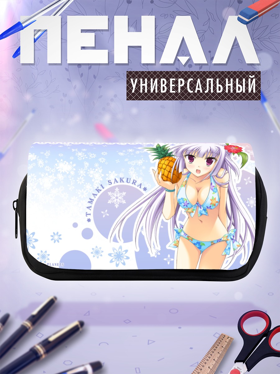 Пенал-косметичка Тамаки Сакура с ананасом