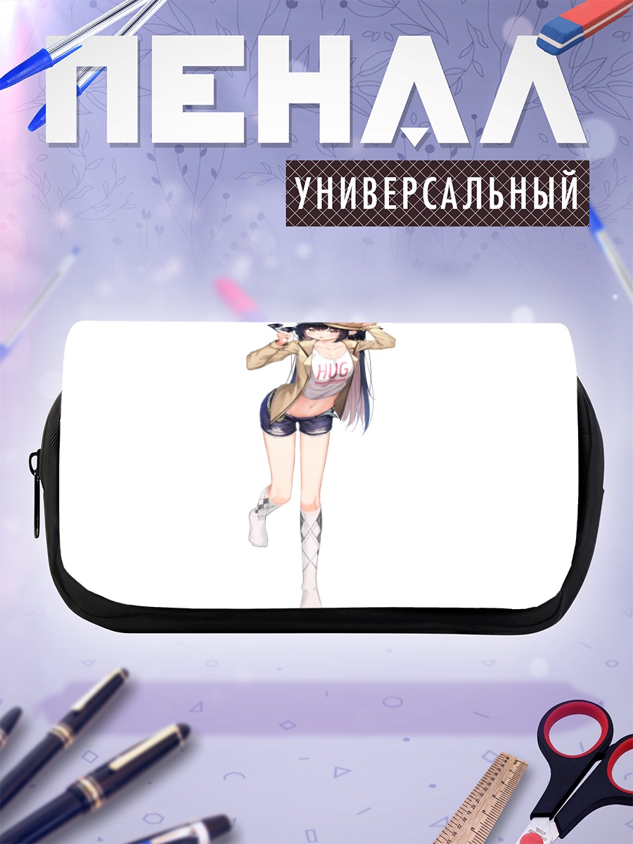 Пенал-косметичка Девушка в шляпе