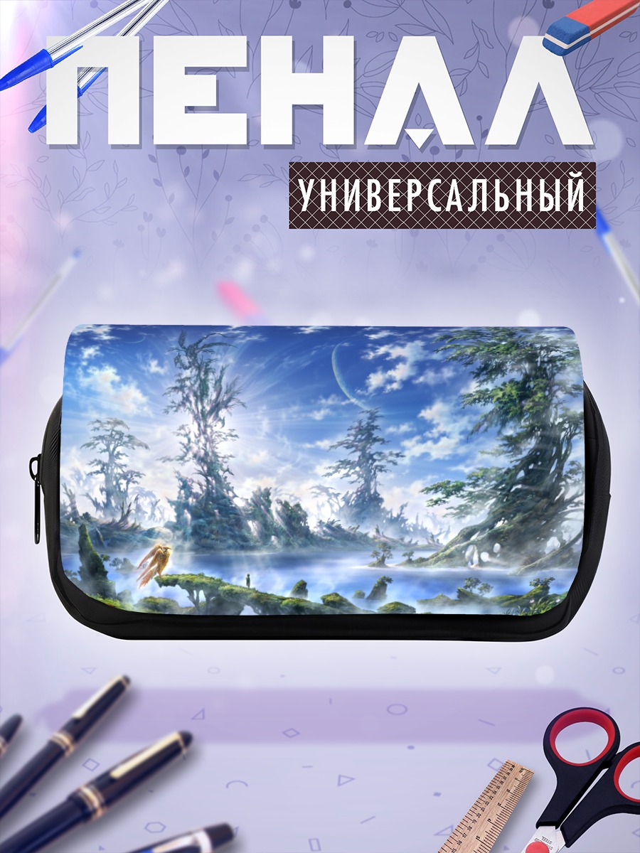 Пенал-косметичка Птица в небесном саду