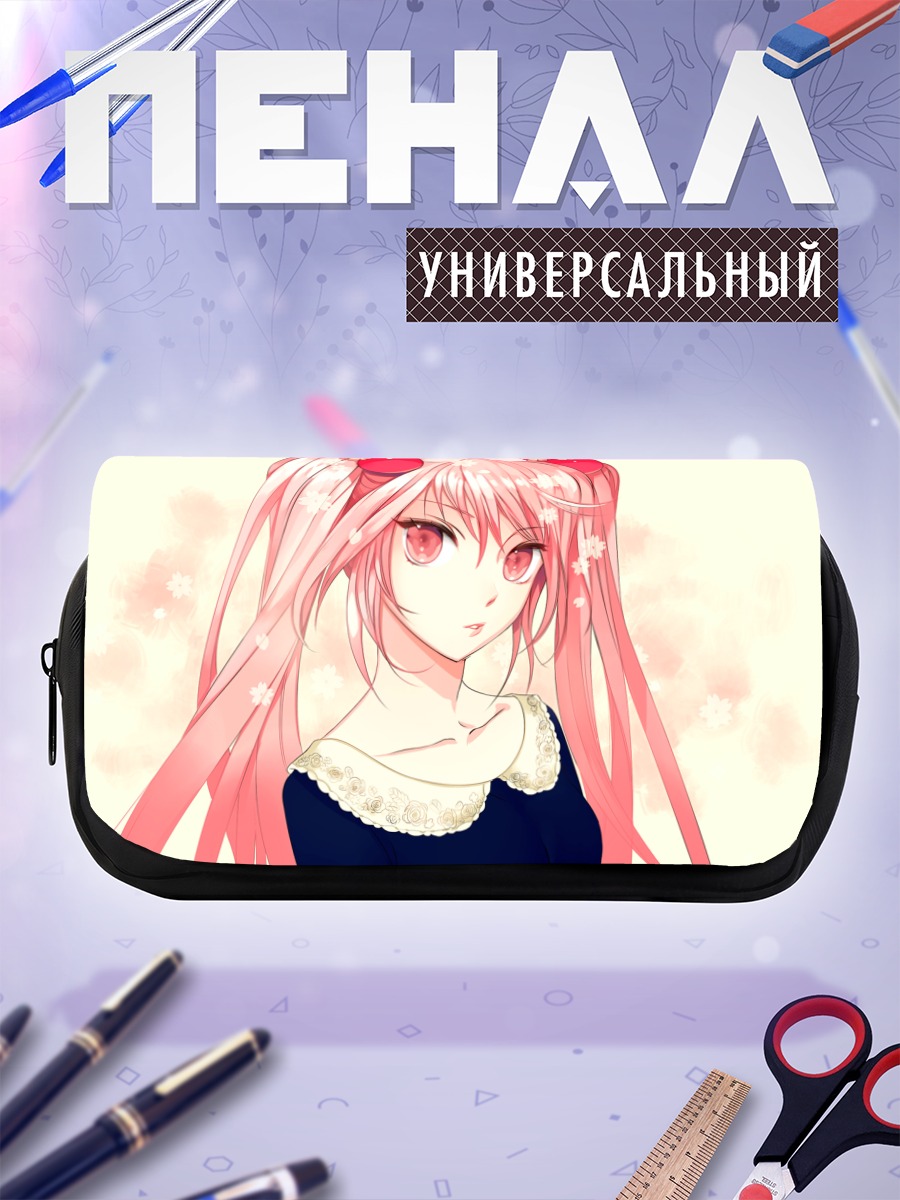 Пенал-косметичка Мику Хацунэ в сакуре