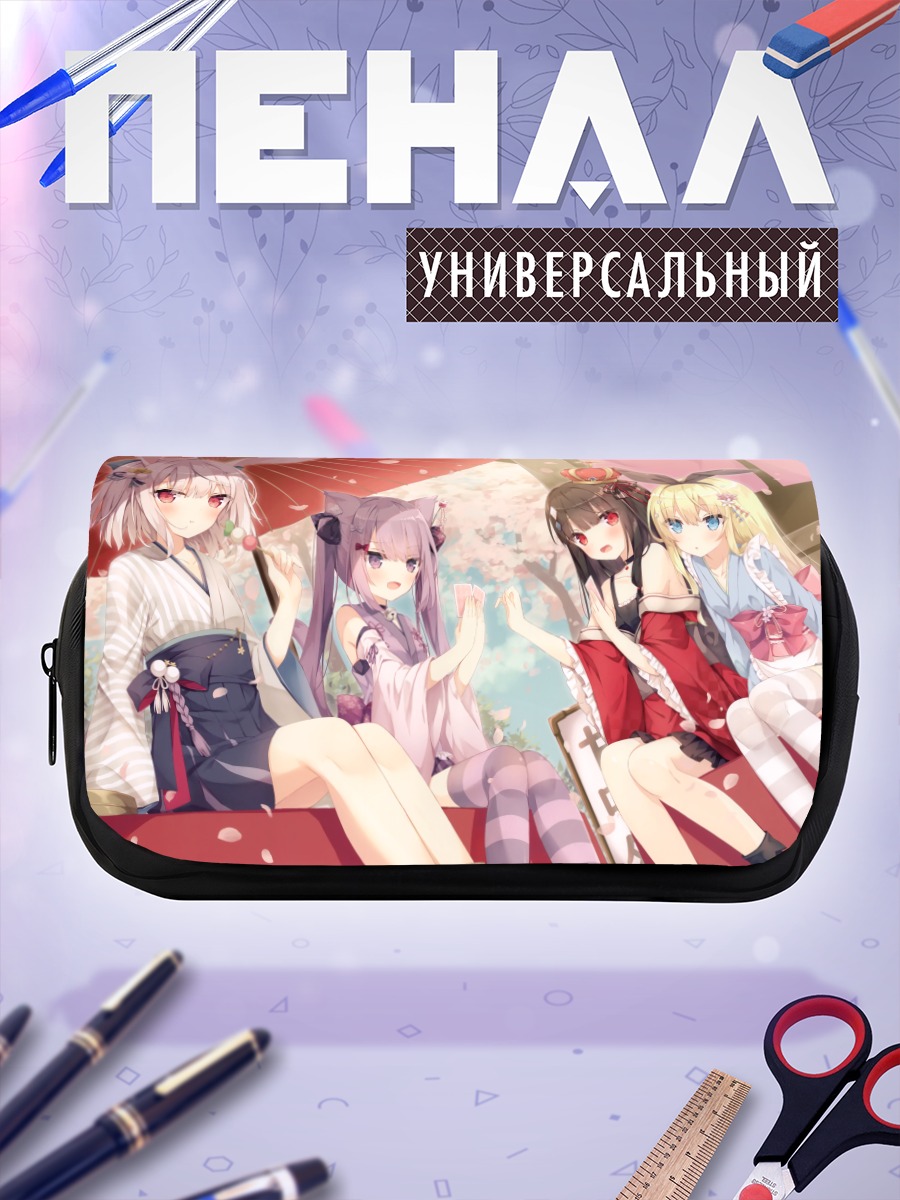 Пенал-косметичка Девушки в кимоно