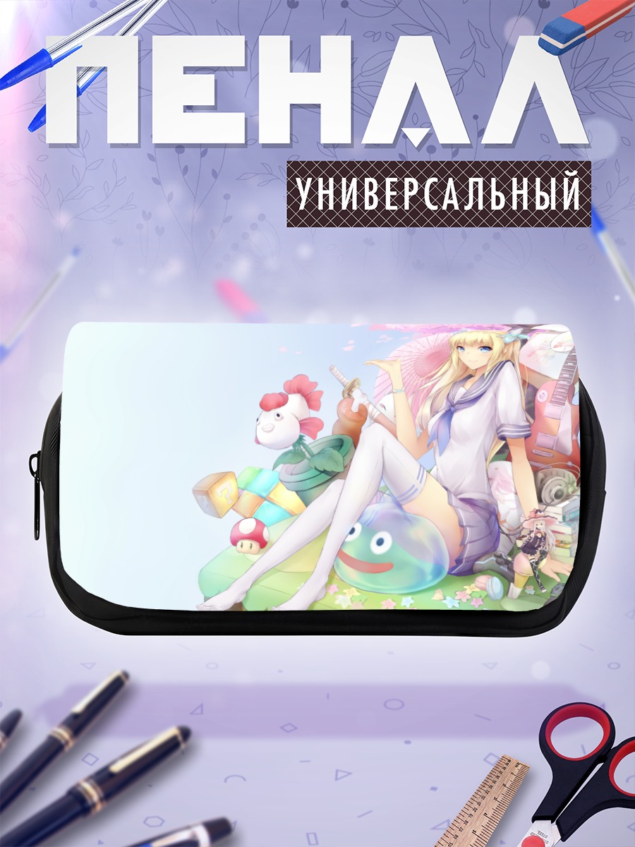 Пенал-косметичка Блондинка под сакурой