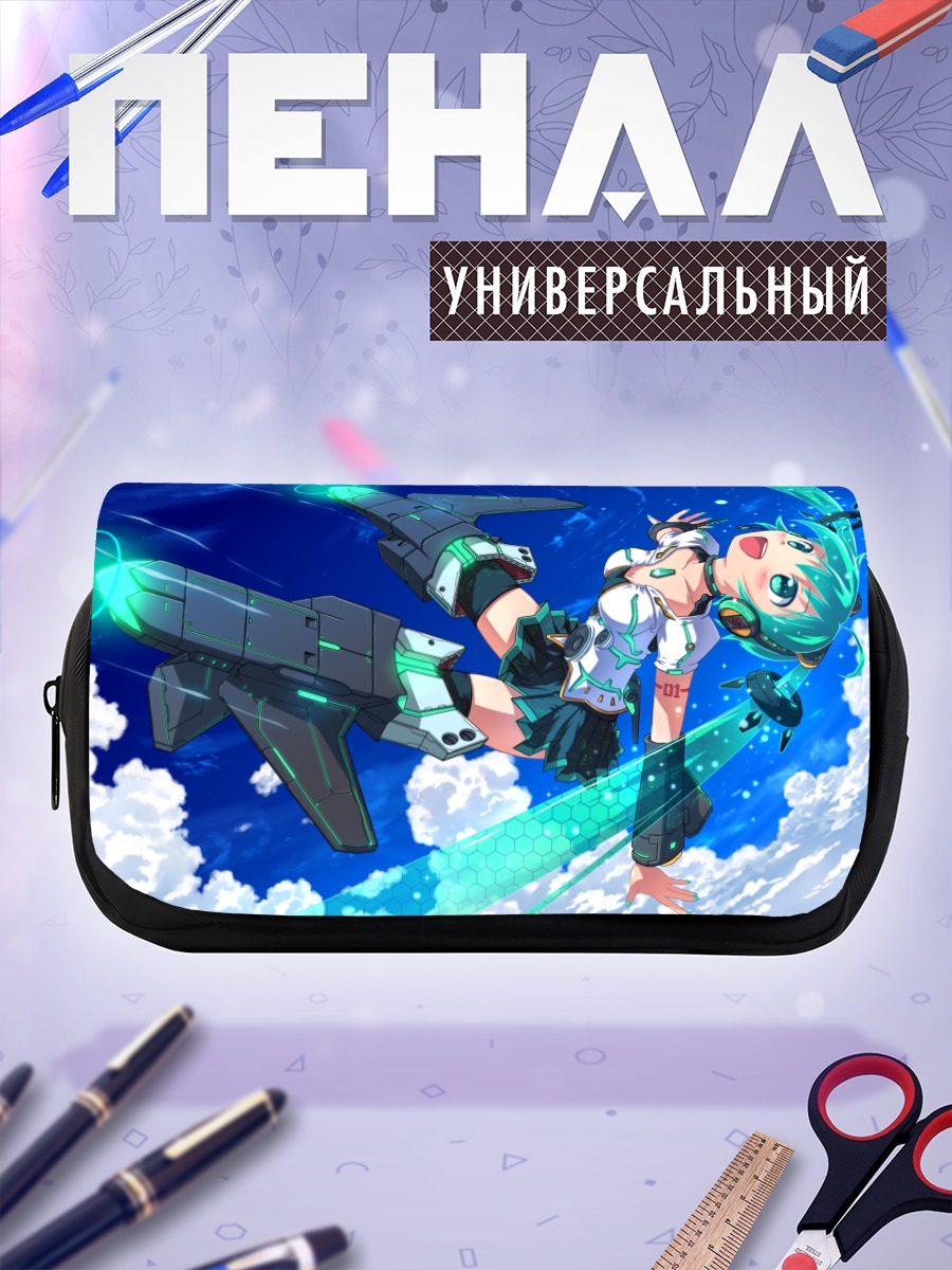 Пенал-косметичка Мику Хацунэ в небе