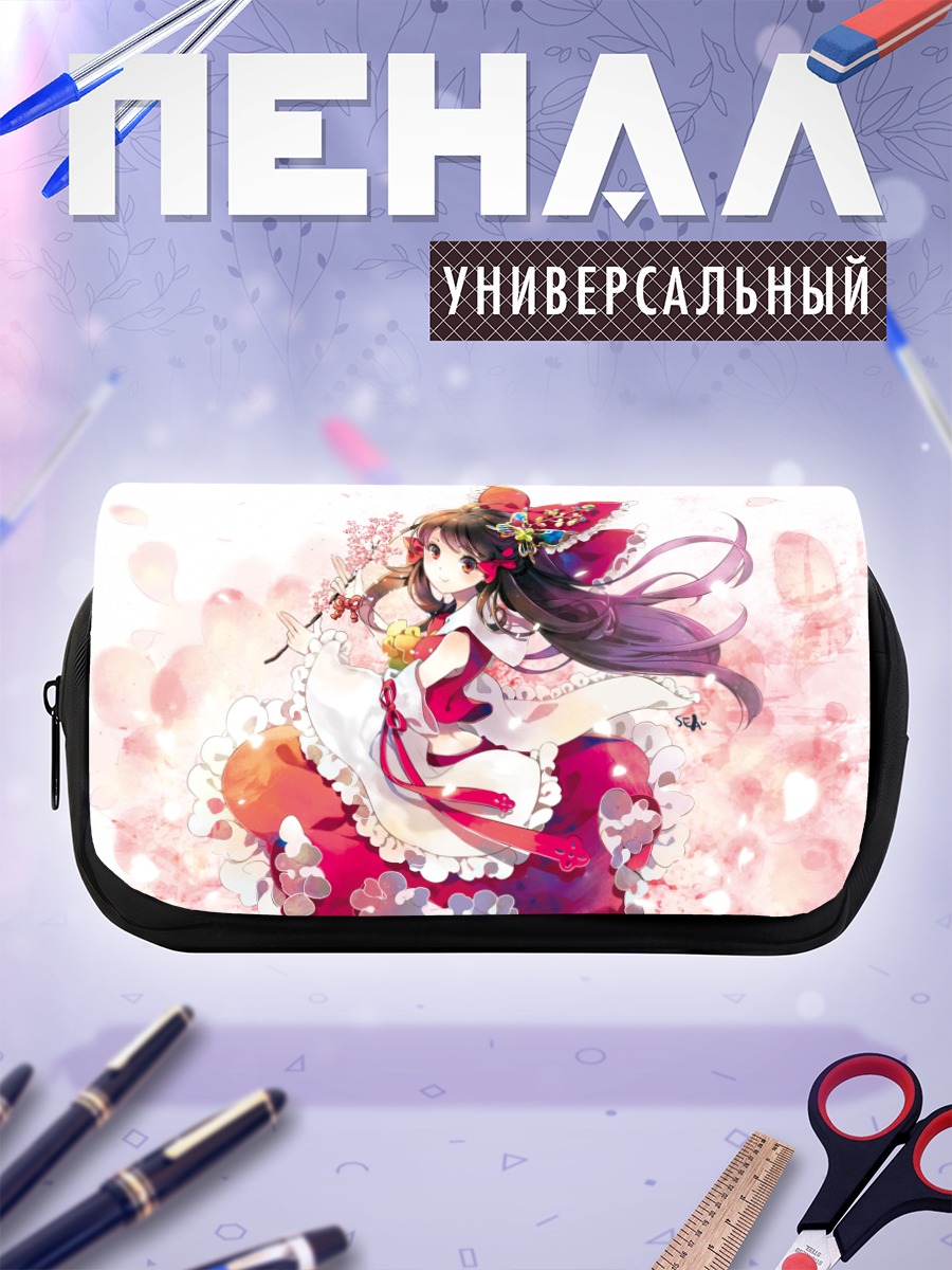 Пенал-косметичка Рейму Хакурэй в цветах