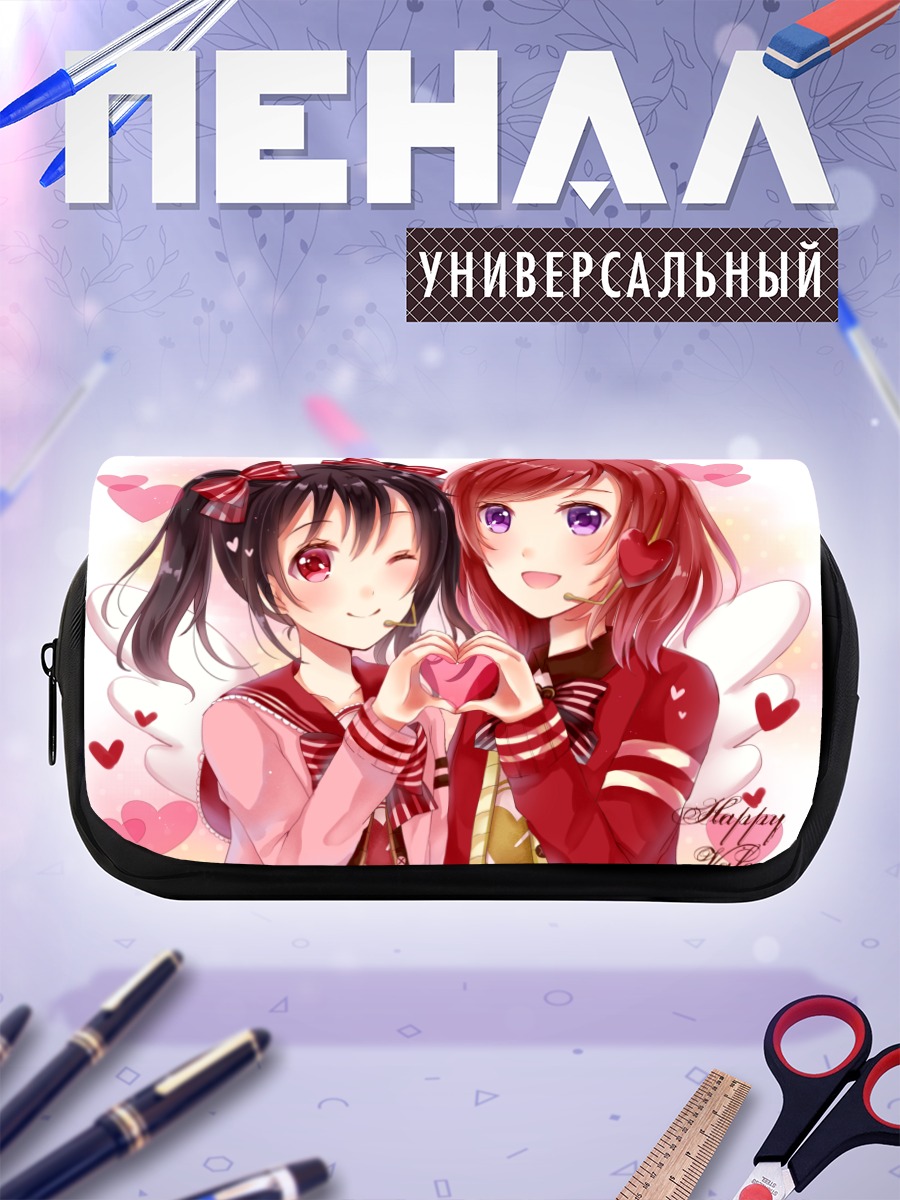 Пенал-косметичка Маки и Нико в сердце