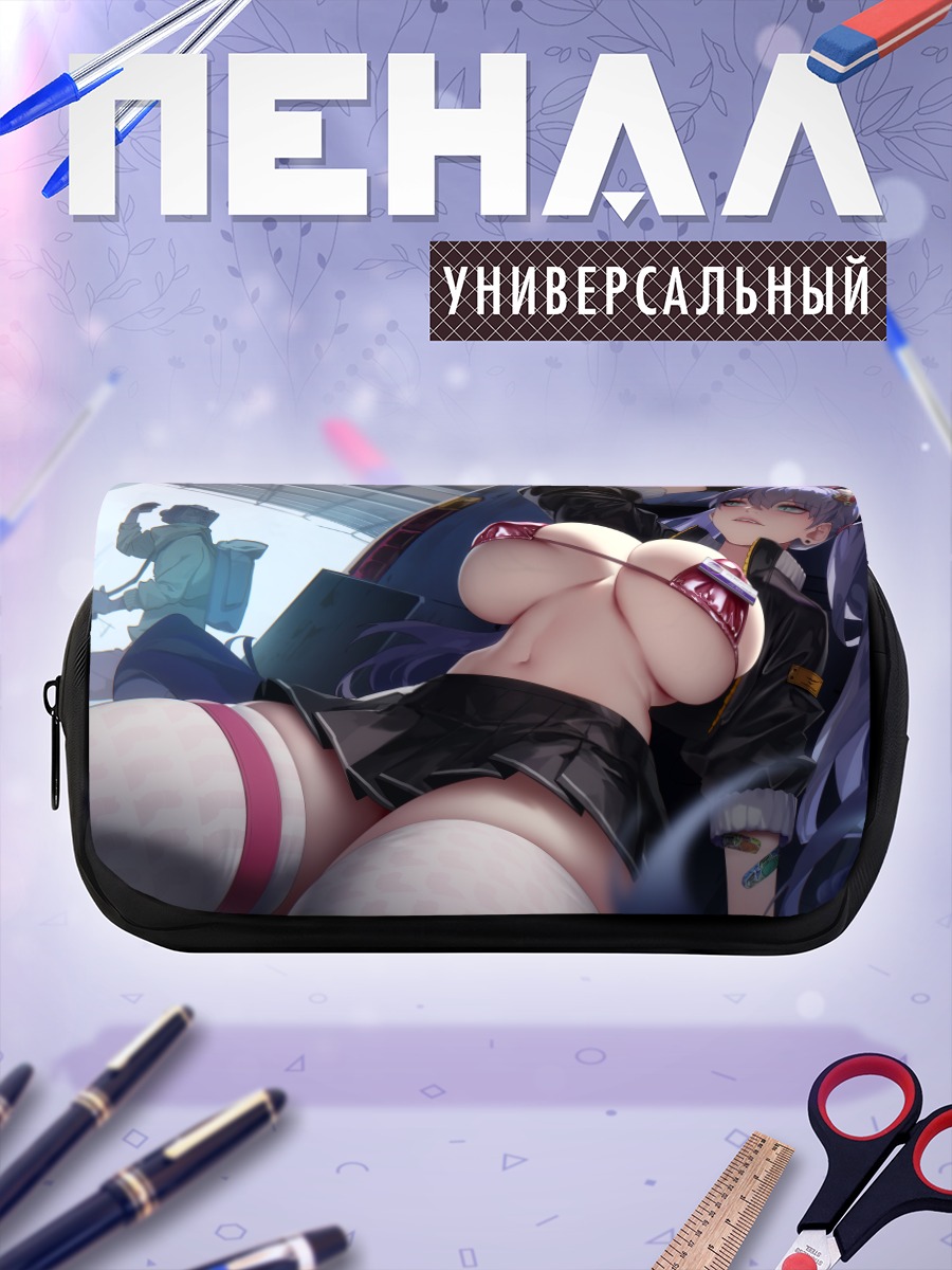 Пенал-косметичка Дораэмон и девушка