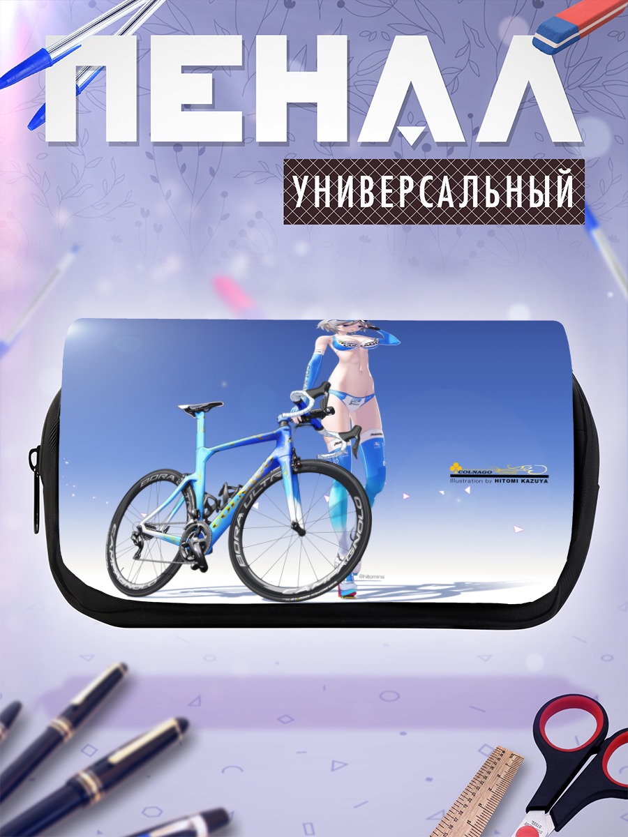 Пенал-косметичка Анастасия на велосипеде