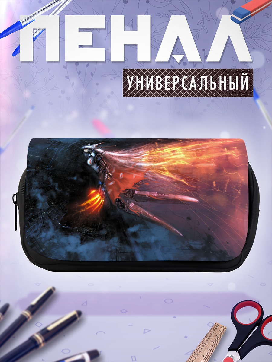 Пенал-косметичка Моко Фудзивара в огне
