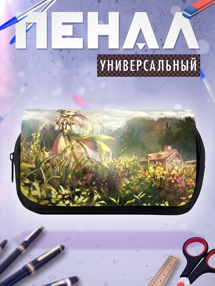 Пенал-косметичка Блондинка в цветах