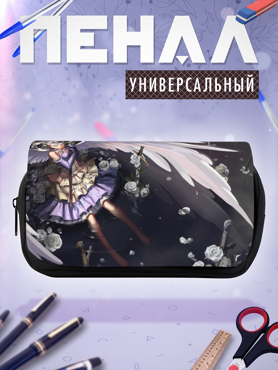 Пенал-косметичка Ангел в цветах