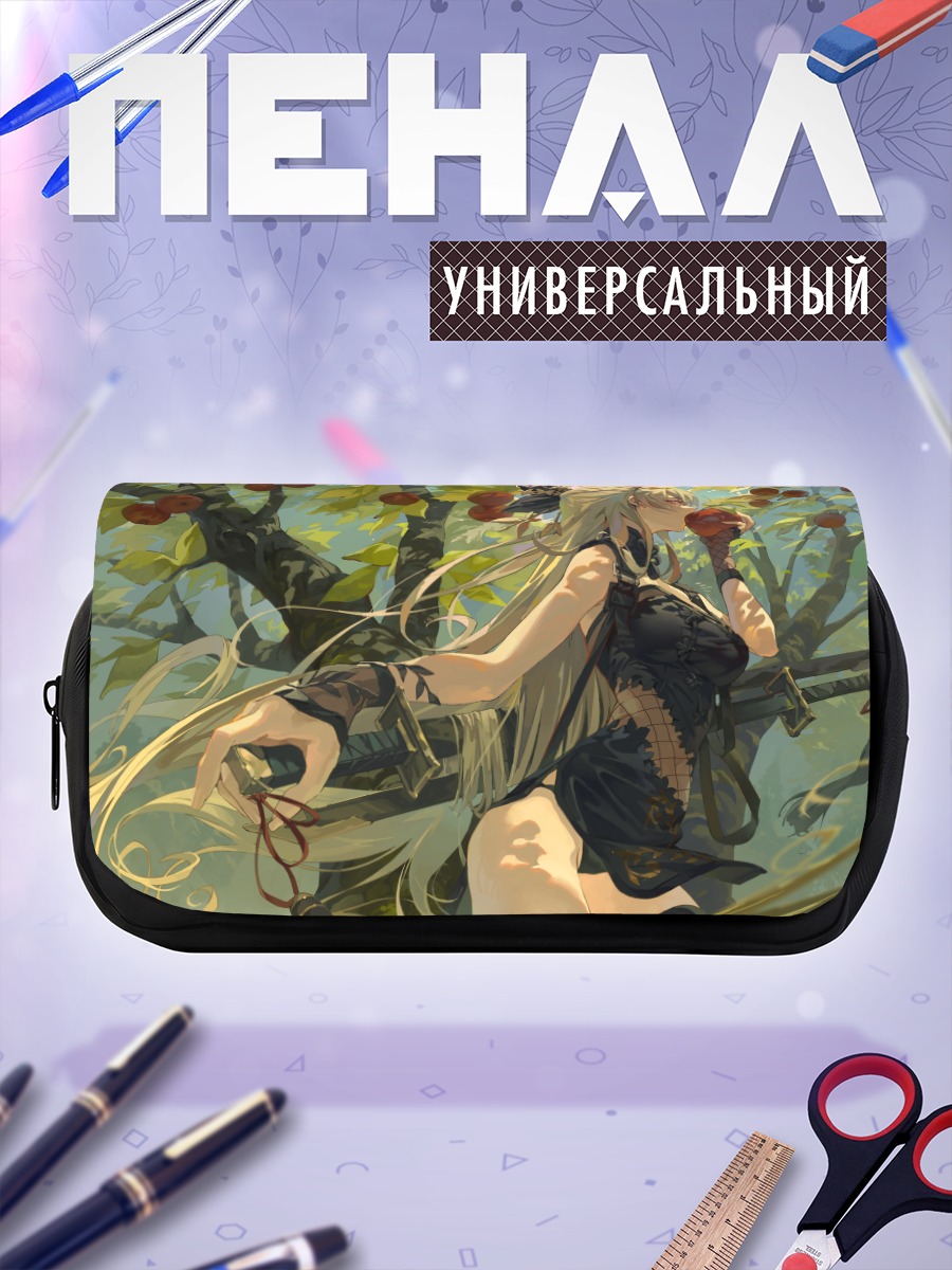 Пенал-косметичка Девушка с яблоком