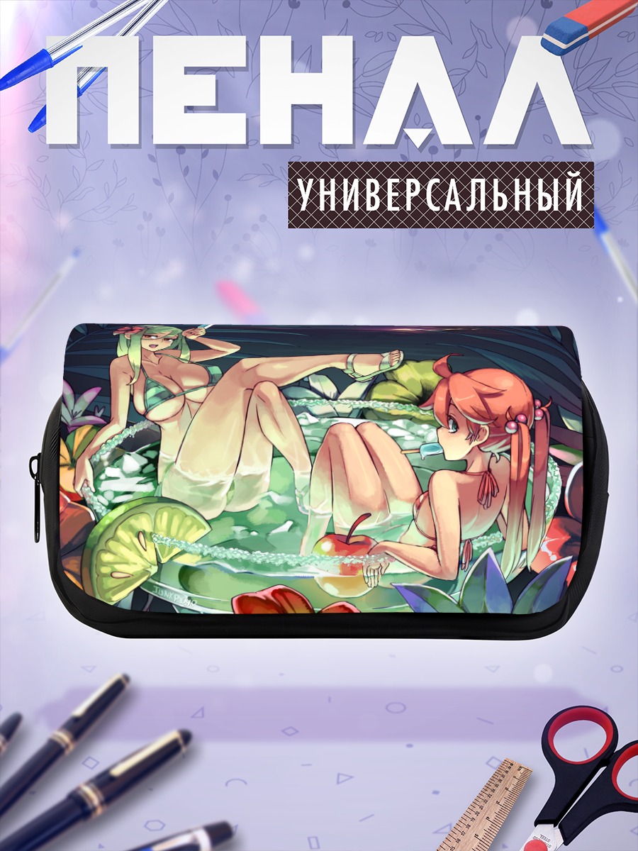 Пенал-косметичка Девушки с вишней