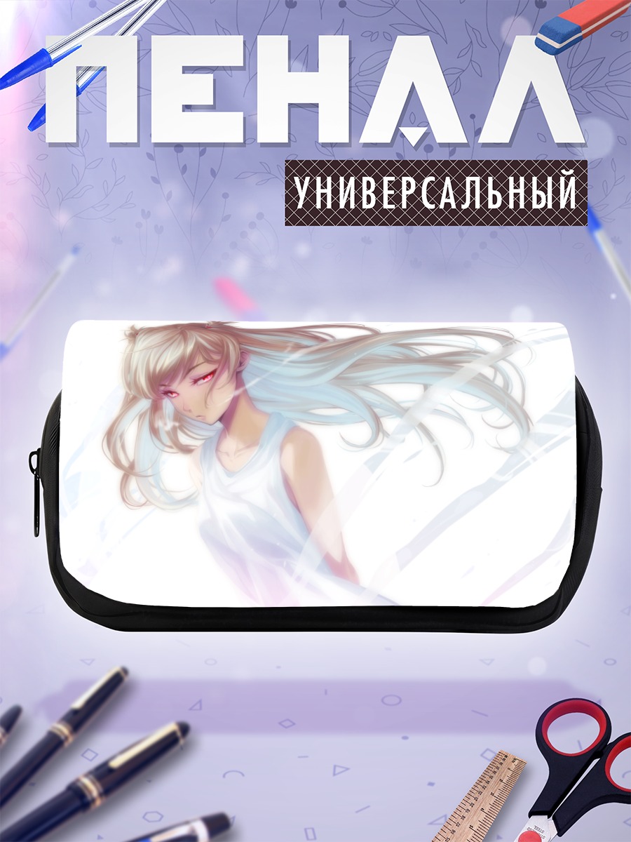 Пенал-косметичка Мику Хацунэ в белом