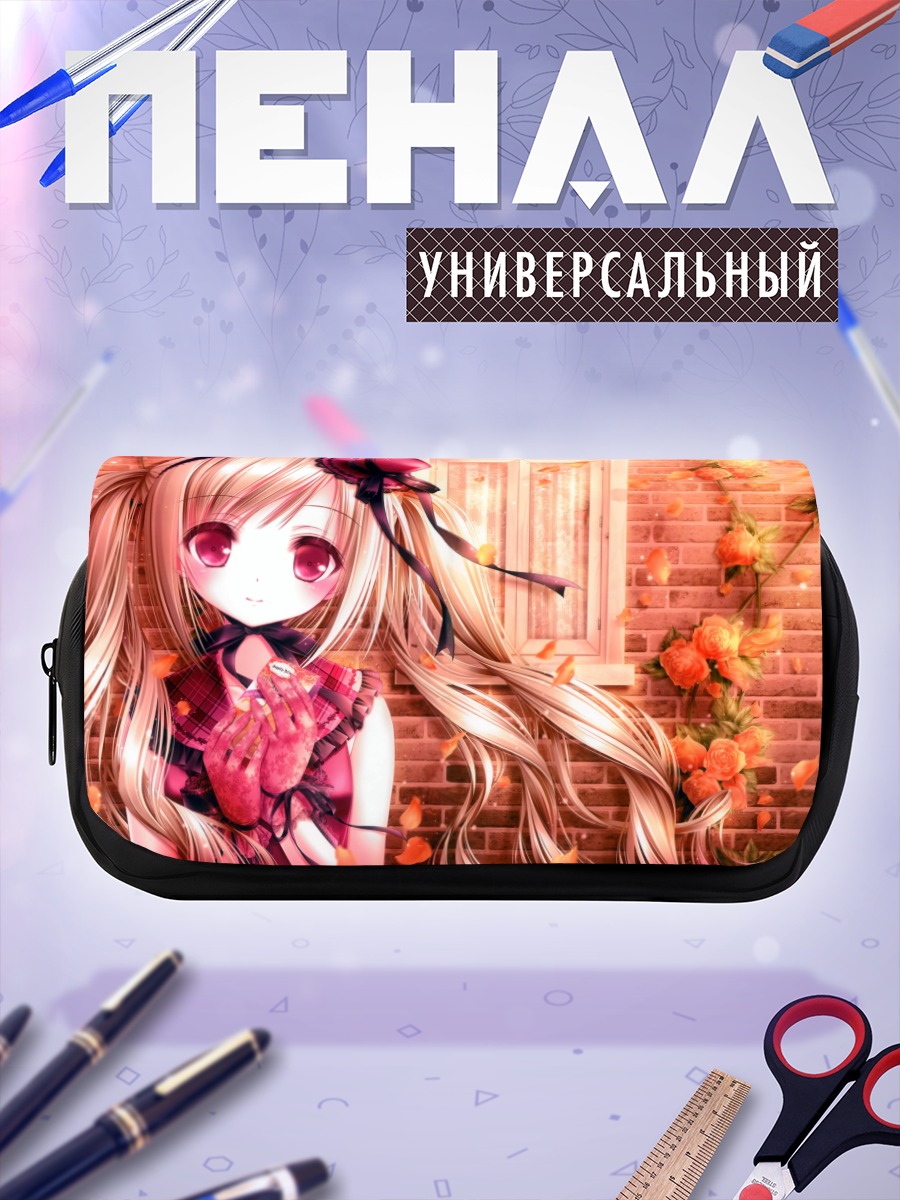 Пенал-косметичка Блондинка в цветах