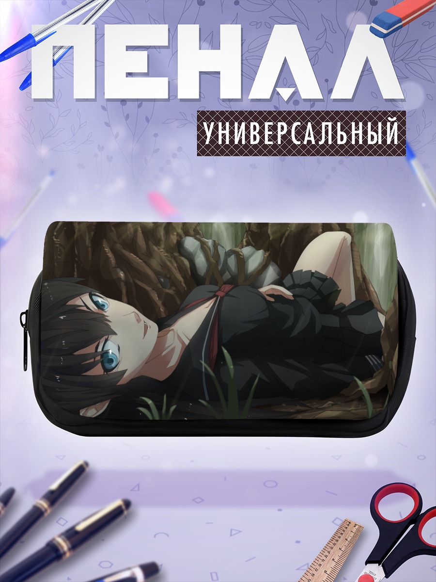 Пенал-косметичка Девушка в лесу
