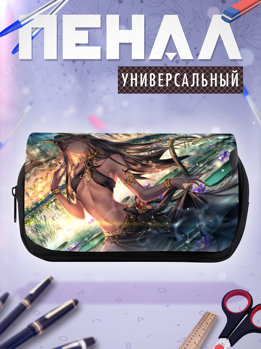 Пенал-косметичка Кошкодевушка в цветах