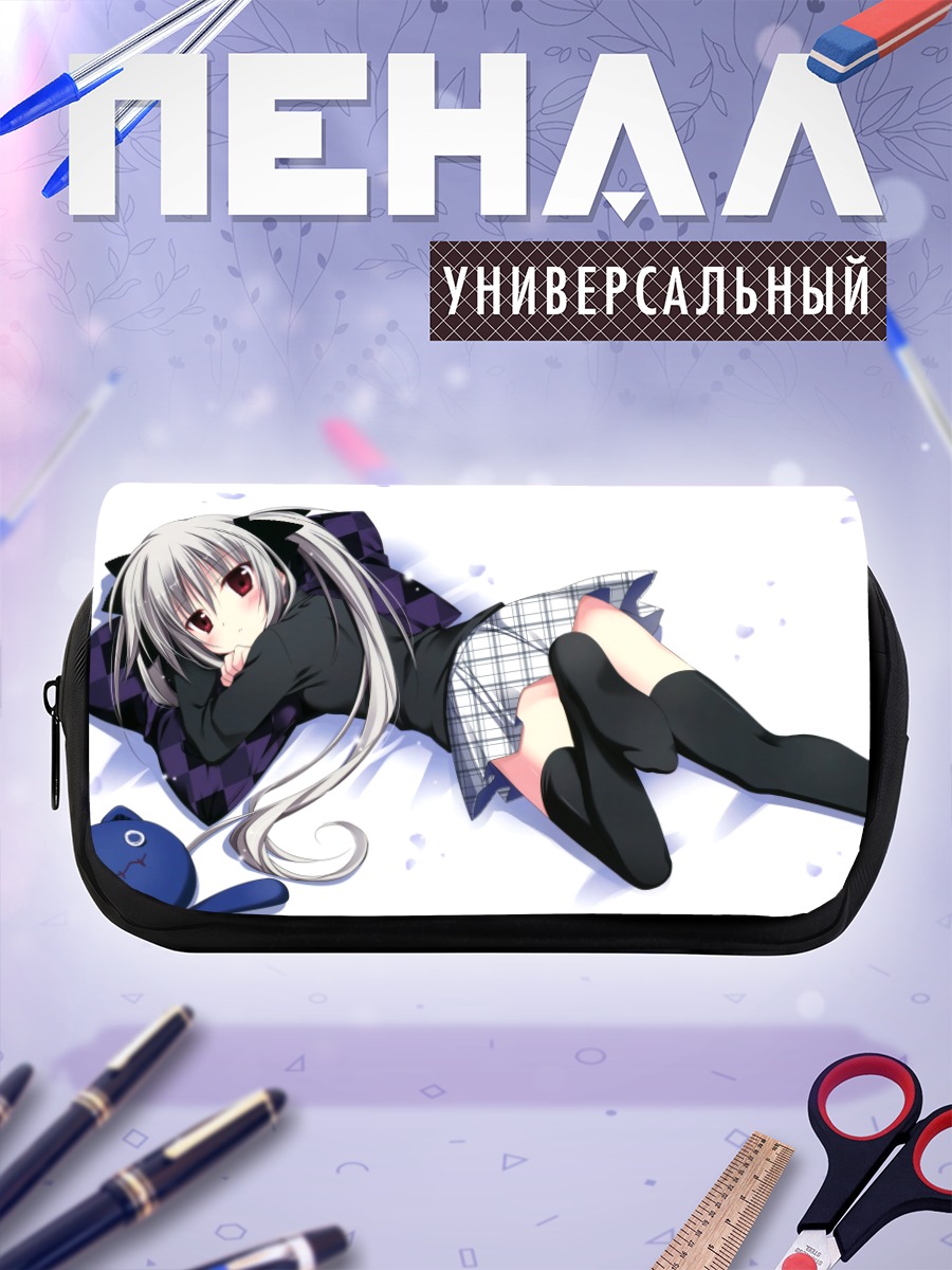 Пенал-косметичка Девушка с хвостиками