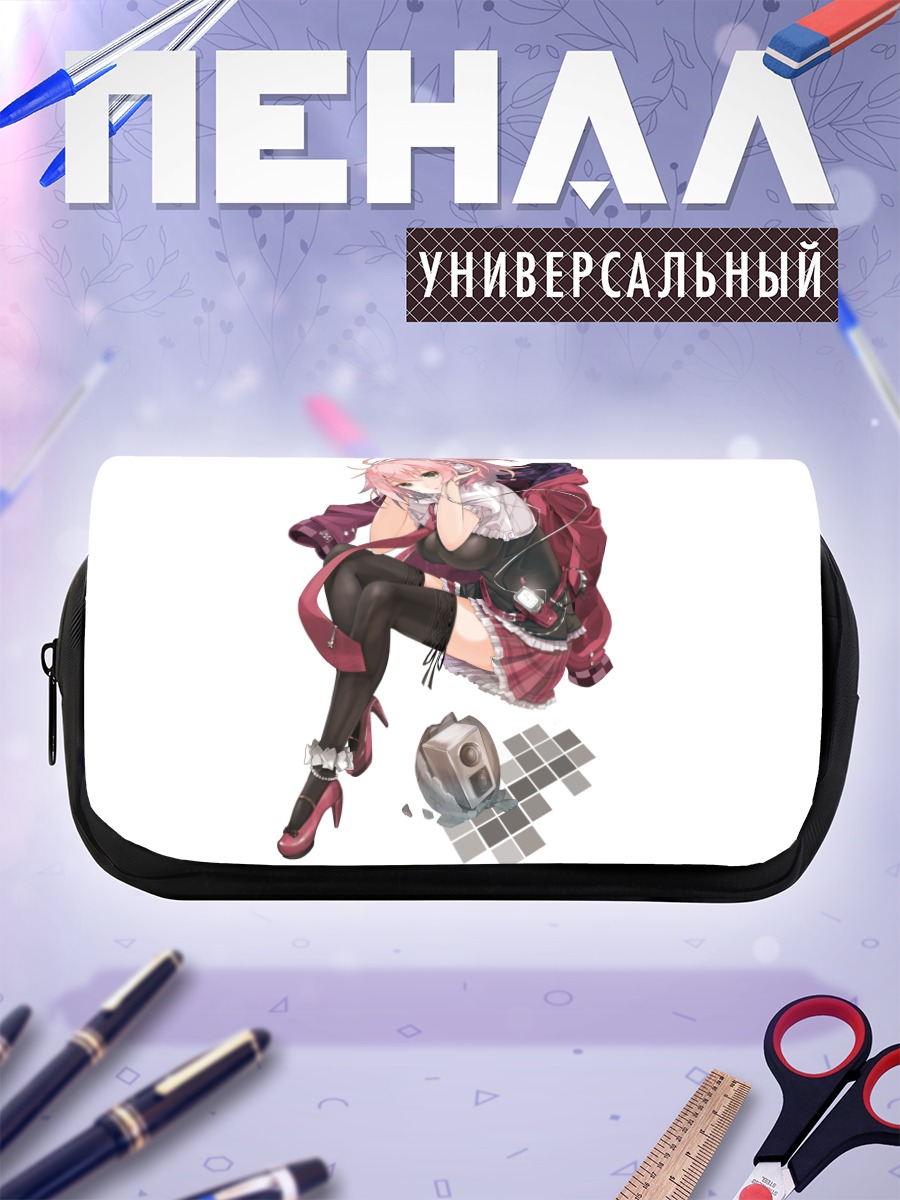 Пенал-косметичка Девушка в наушниках