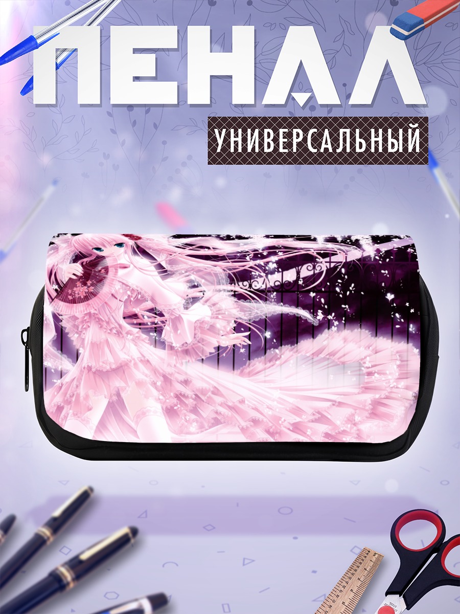 Пенал-косметичка Мику Хацунэ в розовом