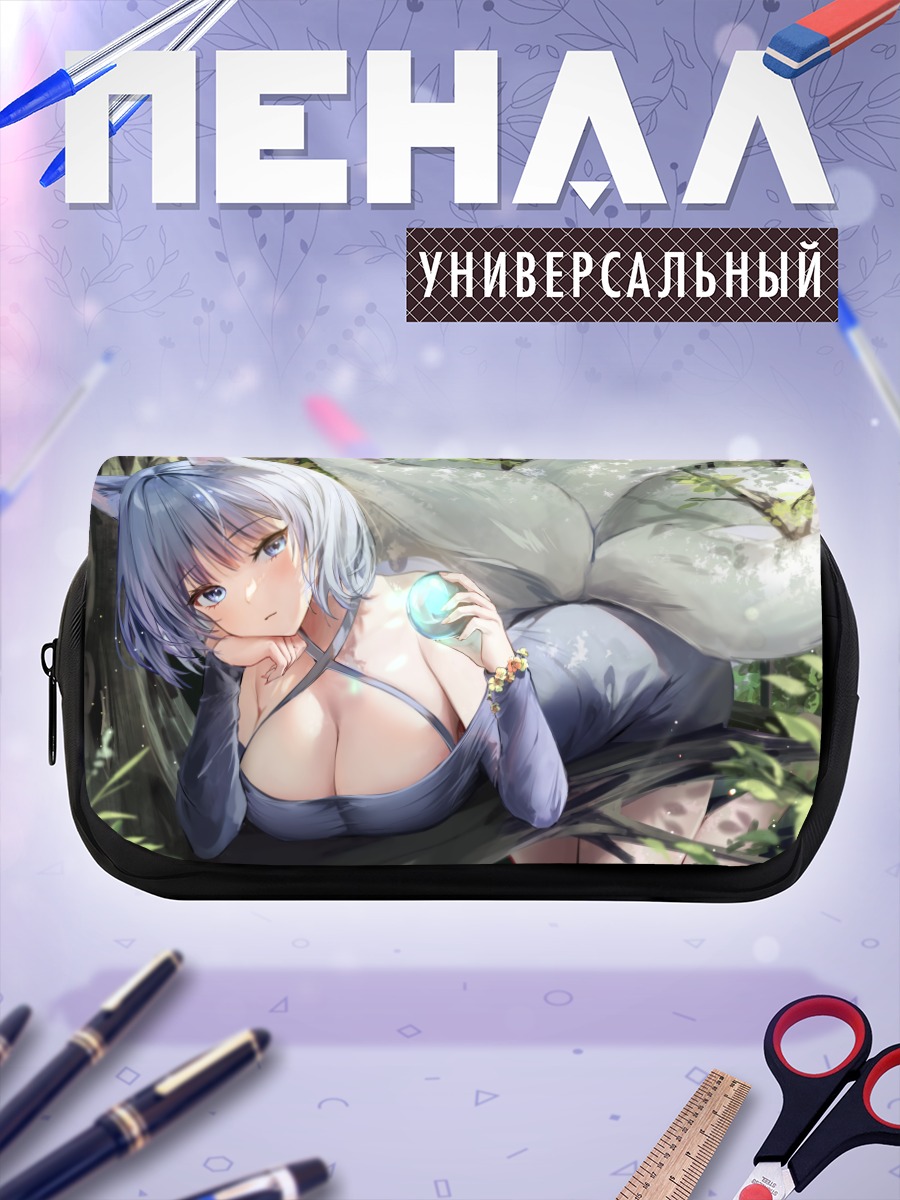 Пенал-косметичка Девушка-лиса в лесу