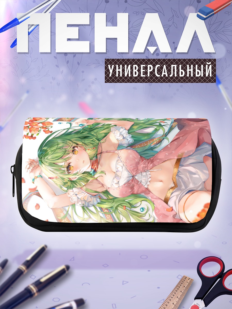 Пенал-косметичка Мику Хацунэ в цветах