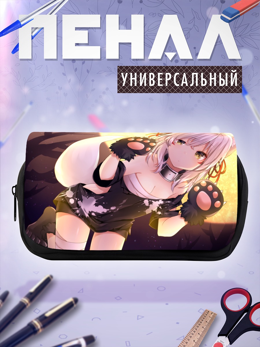 Пенал-косметичка Девушка с ушками
