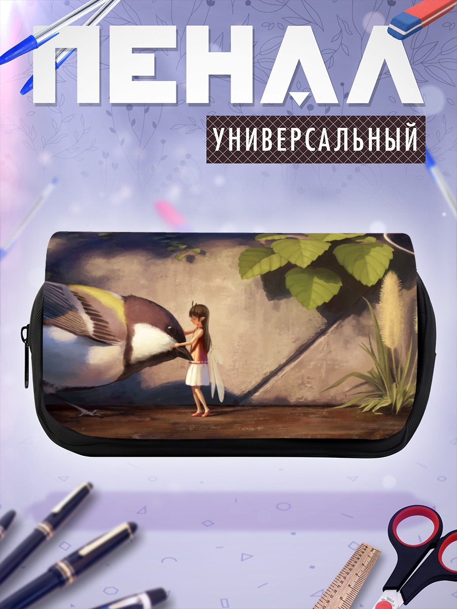 Пенал-косметичка Фея и птица