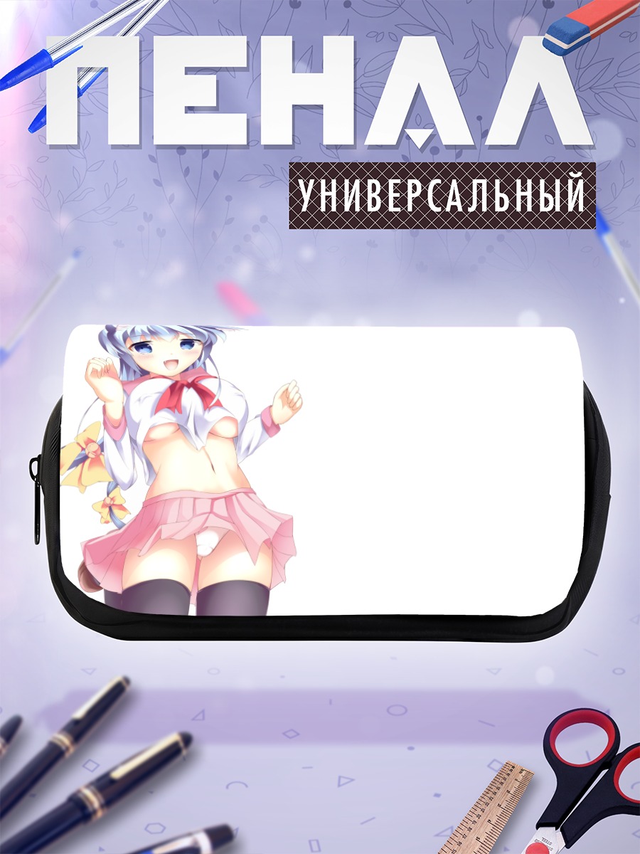 Пенал-косметичка Девушка с ушками