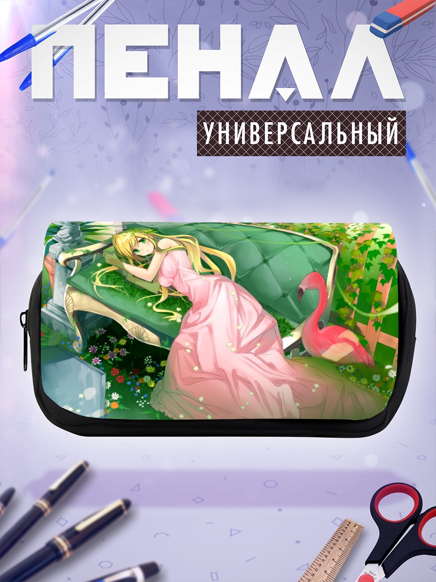 Пенал-косметичка Блондинка в цветах