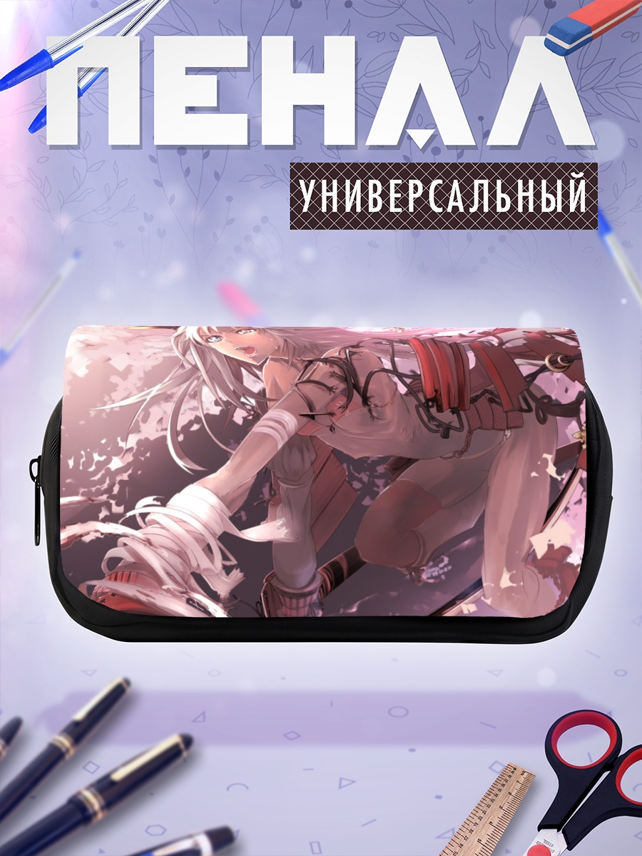 Пенал-косметичка Мику Хацунэ в цветах