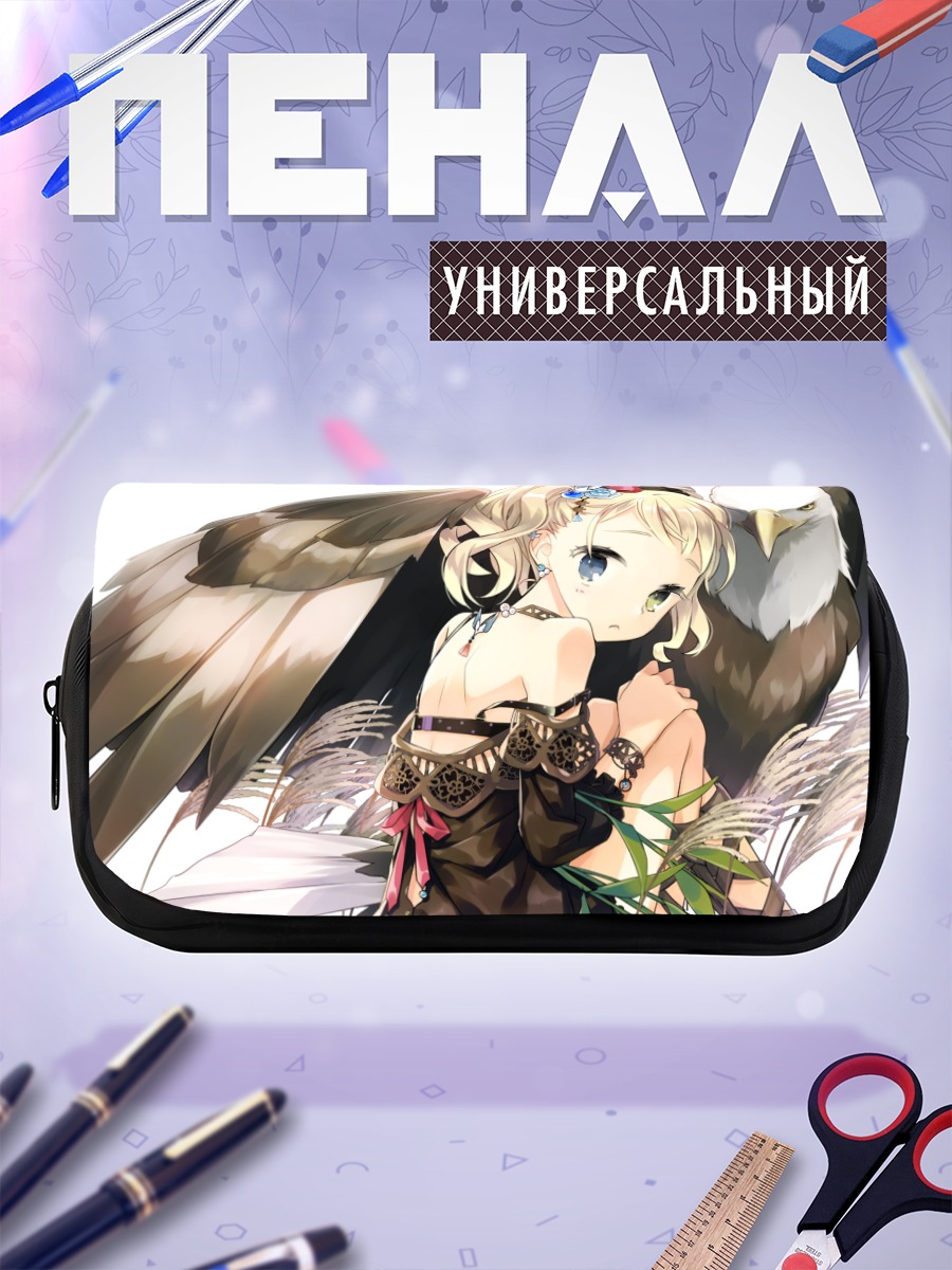 Пенал-косметичка Девочка с орлом