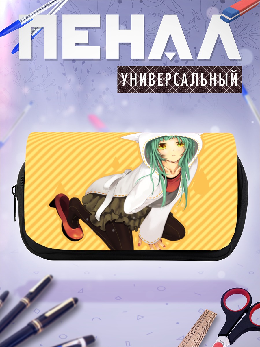 Пенал-косметичка Мику Хацунэ в капюшоне
