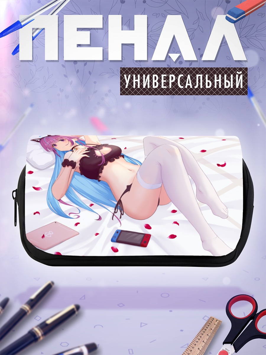 Пенал-косметичка Минато Аква в лепестках