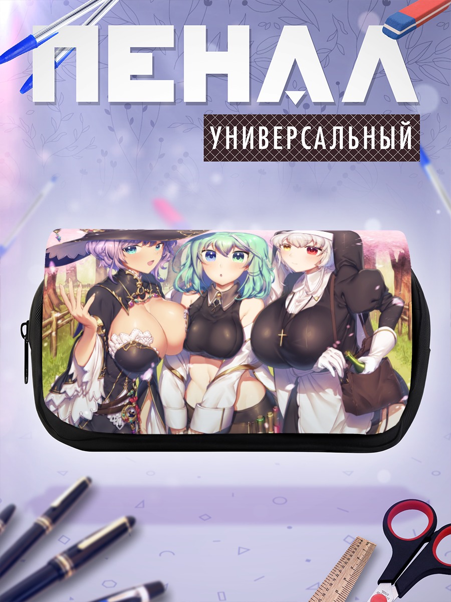 Пенал-косметичка Три подруги в цветах