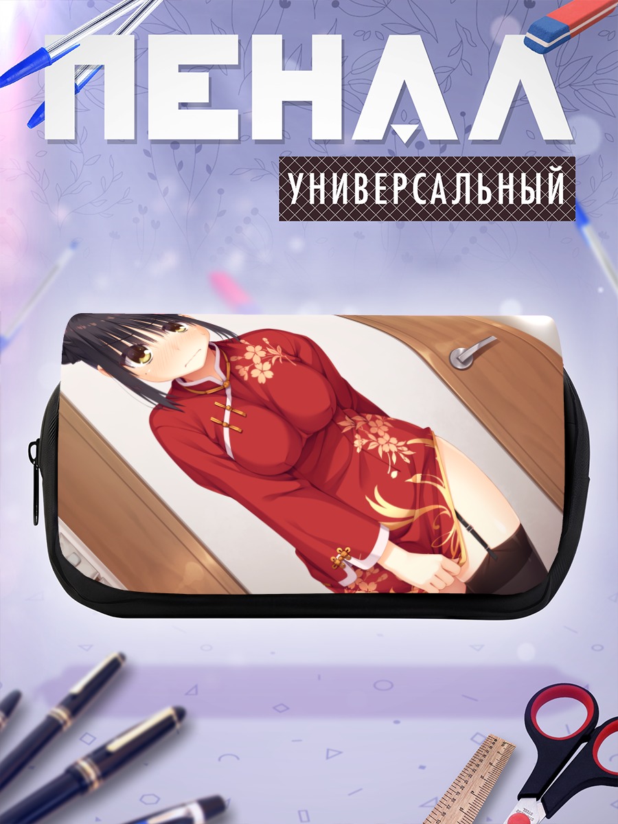 Пенал-косметичка Шики Нацумэ в красном