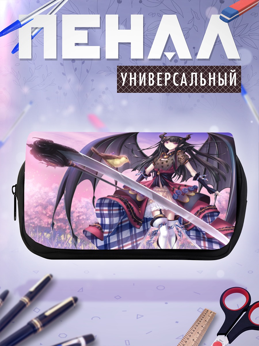 Пенал-косметичка Демон в цветах