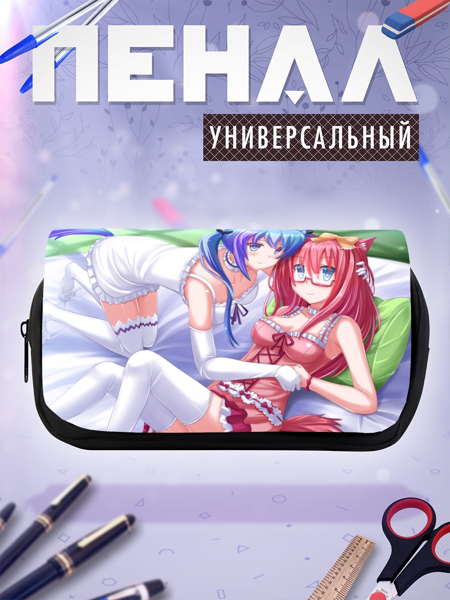 Пенал-косметичка Мику Хацунэ и подруга