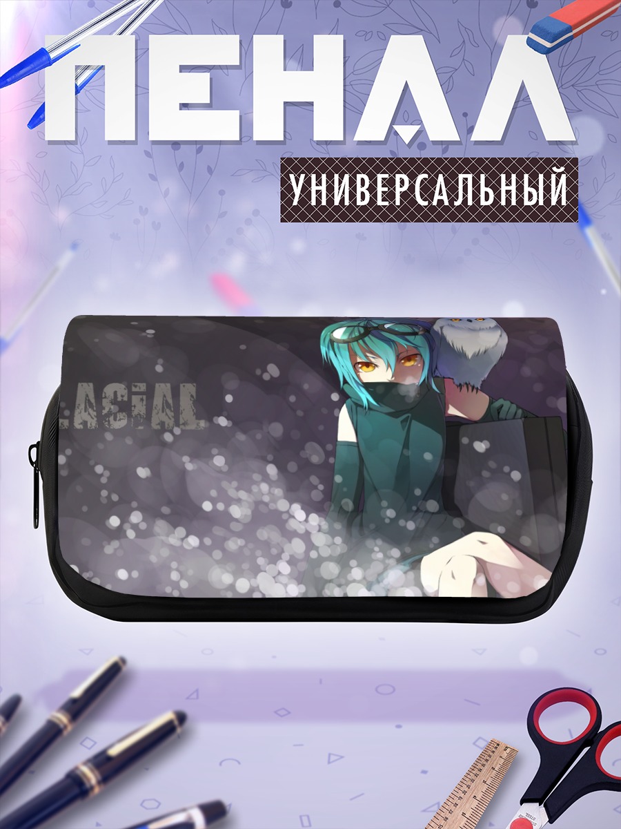 Пенал-косметичка Девушка с совой