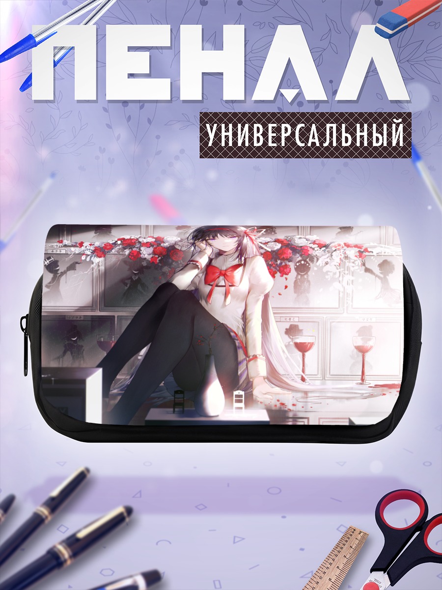Пенал-косметичка Хомура Акэми в цветах