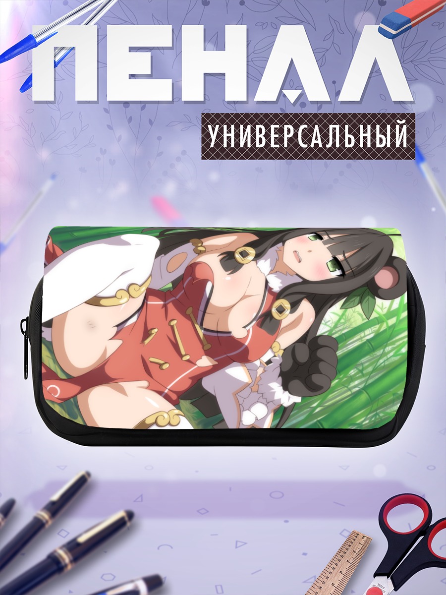 Пенал-косметичка Девушка в бамбуке