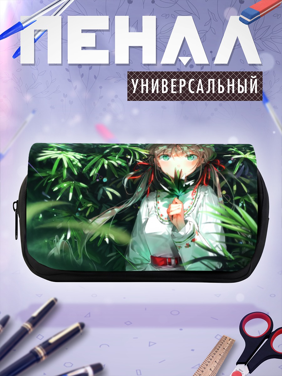Пенал-косметичка Девушка в листве