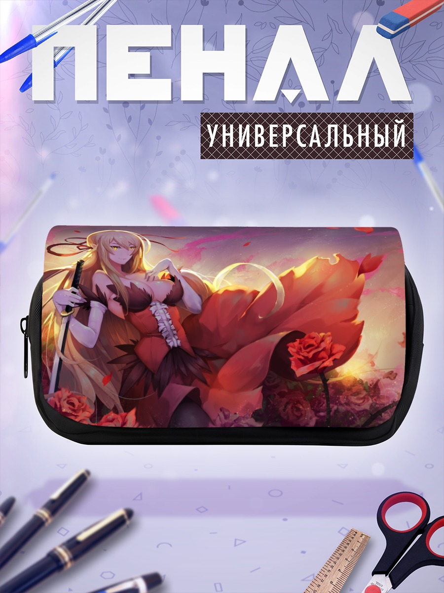 Пенал-косметичка Киссшот в цветах